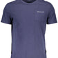 Blue Cotton Men T-Shirt