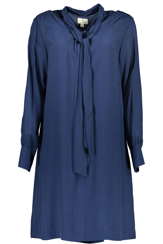 Blue Viscose Women Dress