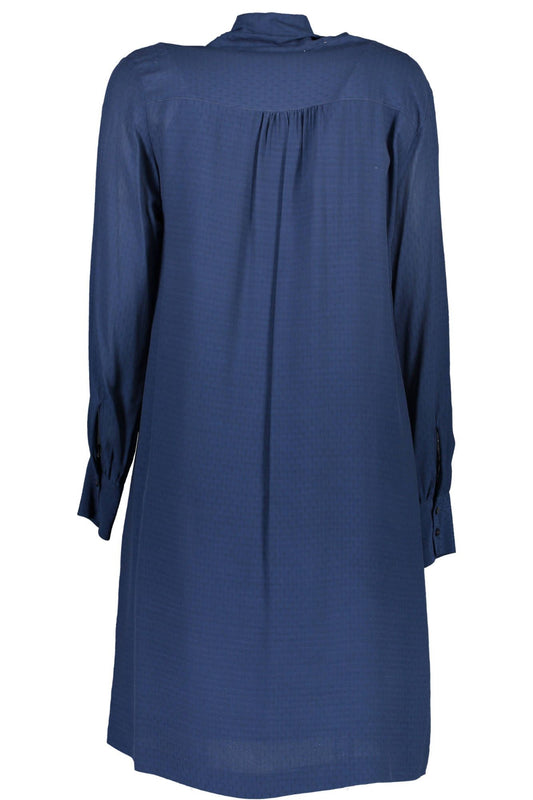 Blue Viscose Women Dress