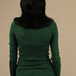 Green Cotton Women Sweater