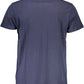 Blue Cotton Men T-Shirt