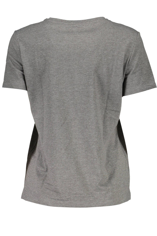 Gray Cotton Women Tee