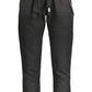 Black Polyester Men Trouser