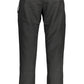 Black Polyester Men Trouser