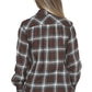 Brown Cotton Women Shirt