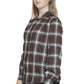 Brown Cotton Women Shirt