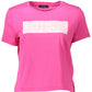 Pink Cotton Women T-Shirt