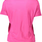Pink Cotton Women T-Shirt