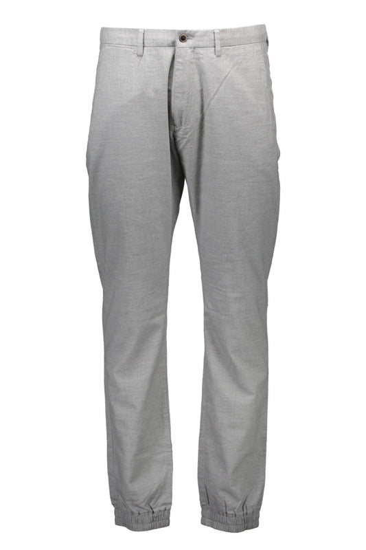 Gray Cotton Men Trouser