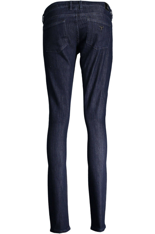 Blue Cotton Women Jeans