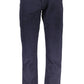 Blue Cotton Men Pant