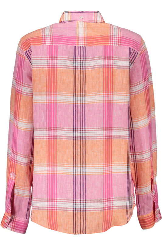 Pink Linen Women Shirt