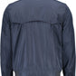 Blue Polyester Men Jacket