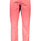 Red Cotton Men Trouser