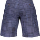 Blue Cotton Men Bermuda Pant