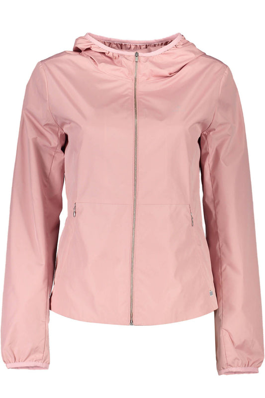 Pink Polyester Women Jacket