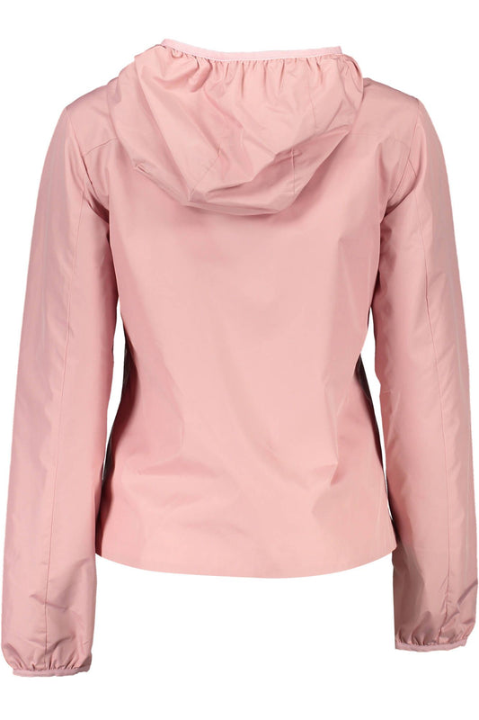 Pink Polyester Women Jacket
