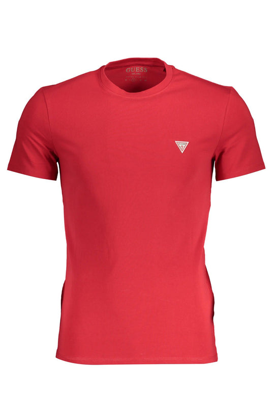 Red Cotton Men T-Shirt