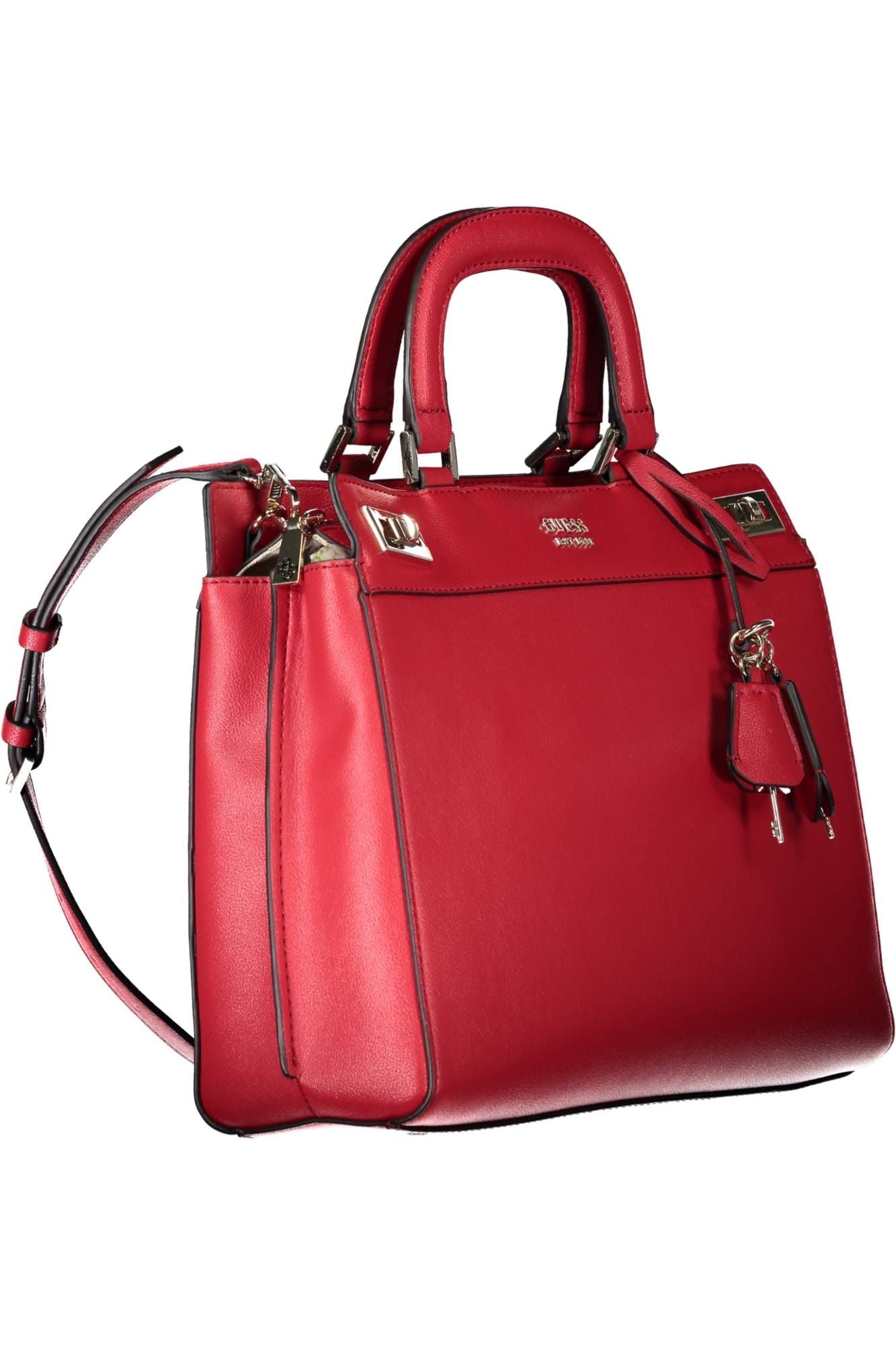Red Cotton Women Handbag
