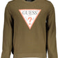Green Cotton Men Sweater