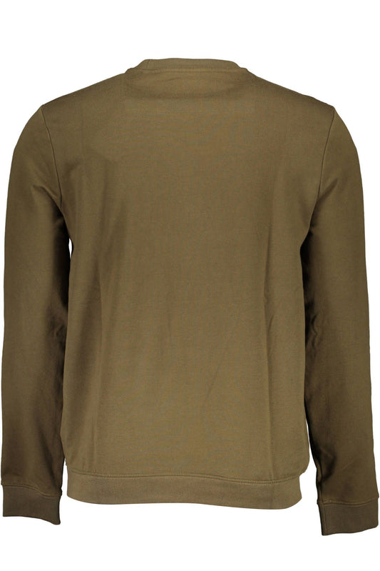 Green Cotton Men Sweater