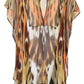Orange Viscose Women Dress