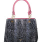 Purple Leather Women Handbag