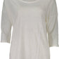 White Linen Women T-Shirt