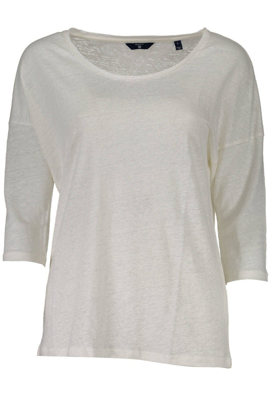 White Linen Women T-Shirt