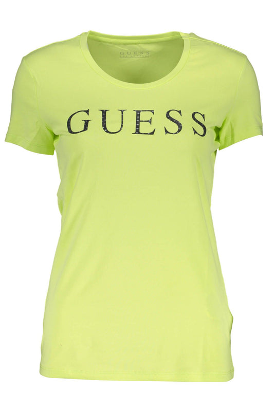 Yellow Cotton Women TShirt