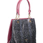 Purple Leather Women Handbag