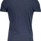 Blue Cotton Men T-Shirt