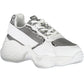 White Polyester Women Sneaker