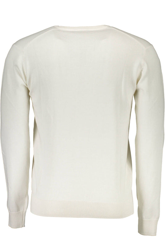 White Cotton Men Sweater