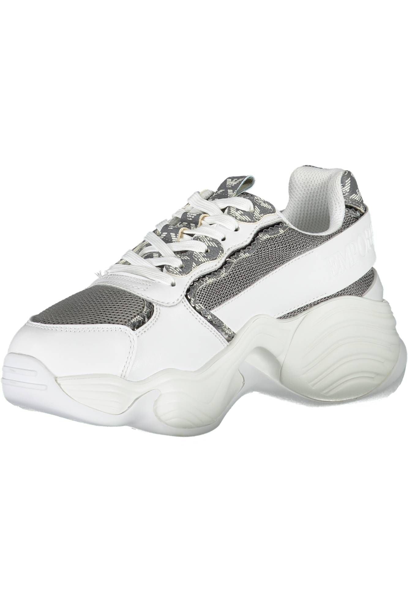 White Polyester Women Sneaker
