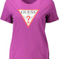 Purple Cotton Women T-Shirt
