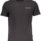Black Cotton Men T-Shirt