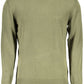 Green Cotton Men Sweater