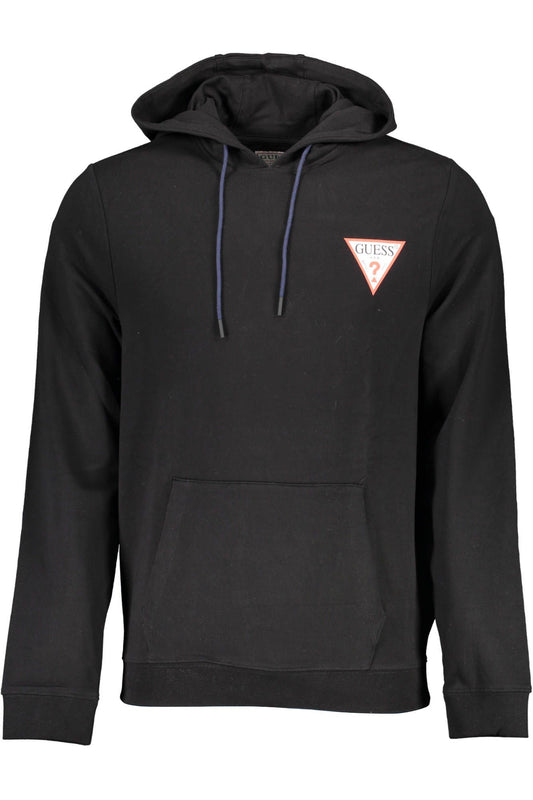 Black Cotton Men Sweater