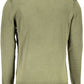 Green Cotton Men Sweater