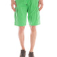 Green Cotton Men Bermuda Pant