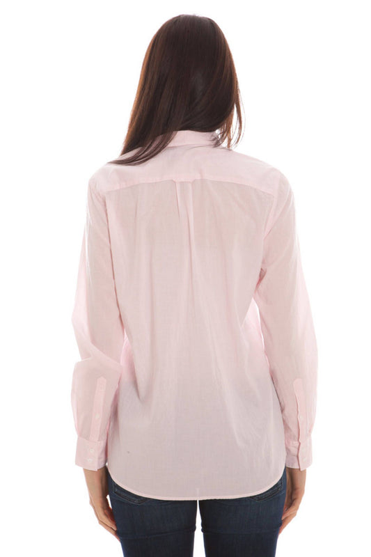 Pink Cotton Women Shirt