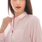 Pink Cotton Women Shirt