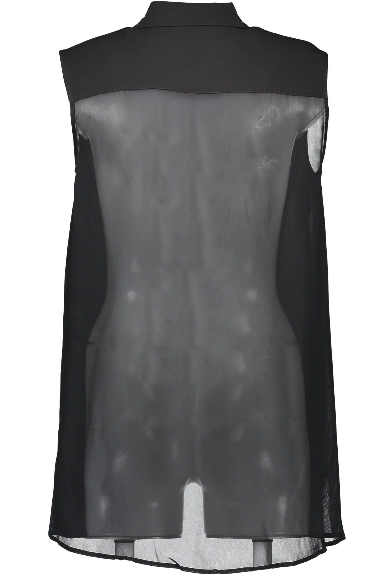 Black Viscose Women Shirt