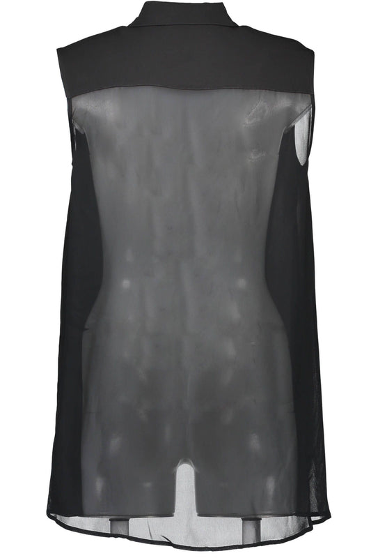 Black Viscose Women Shirt