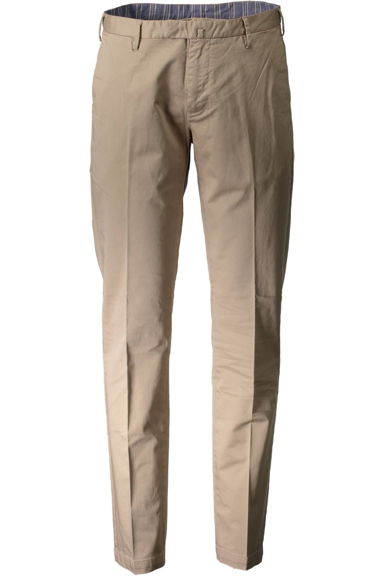 Beige Cotton Men Pant