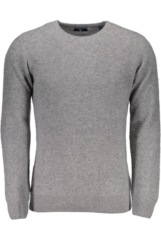 Gray Wool Men Sweater