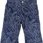 Blue Cotton Men Bermuda