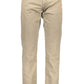 Beige Cotton Men Pant