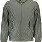 Green Polyester Men Jacket